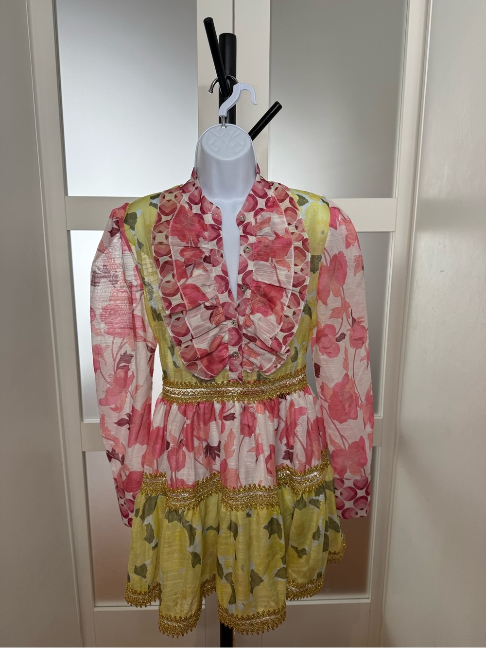 CAMELLIA by affection Floral Ruffle Mini Dress, Size Small. - Picture 2 of 15
